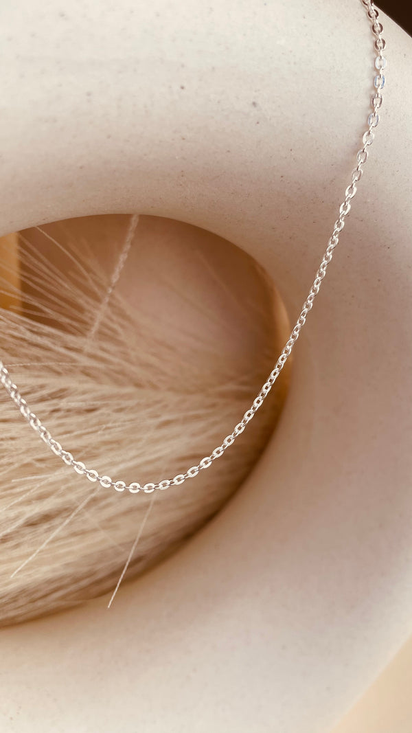 Silver Dainty Shine Sitara Chain Necklace