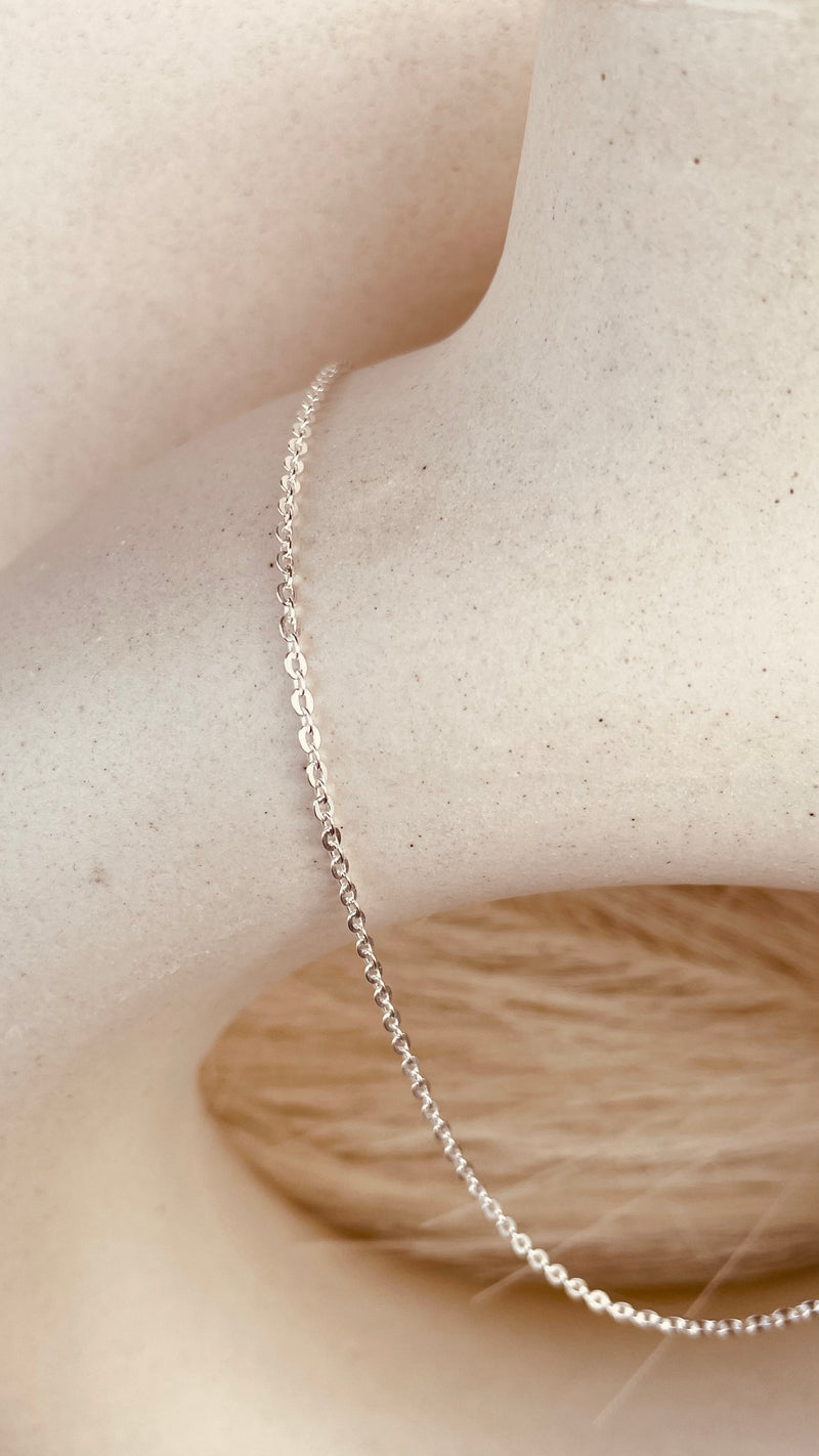 Silver Dainty Shine Sitara Chain Necklace