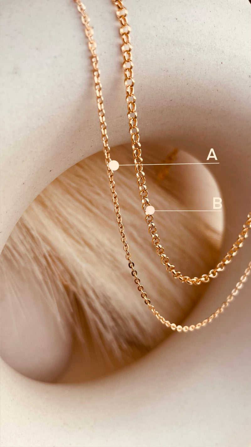 Dainty Gold Layering Necklace Duo