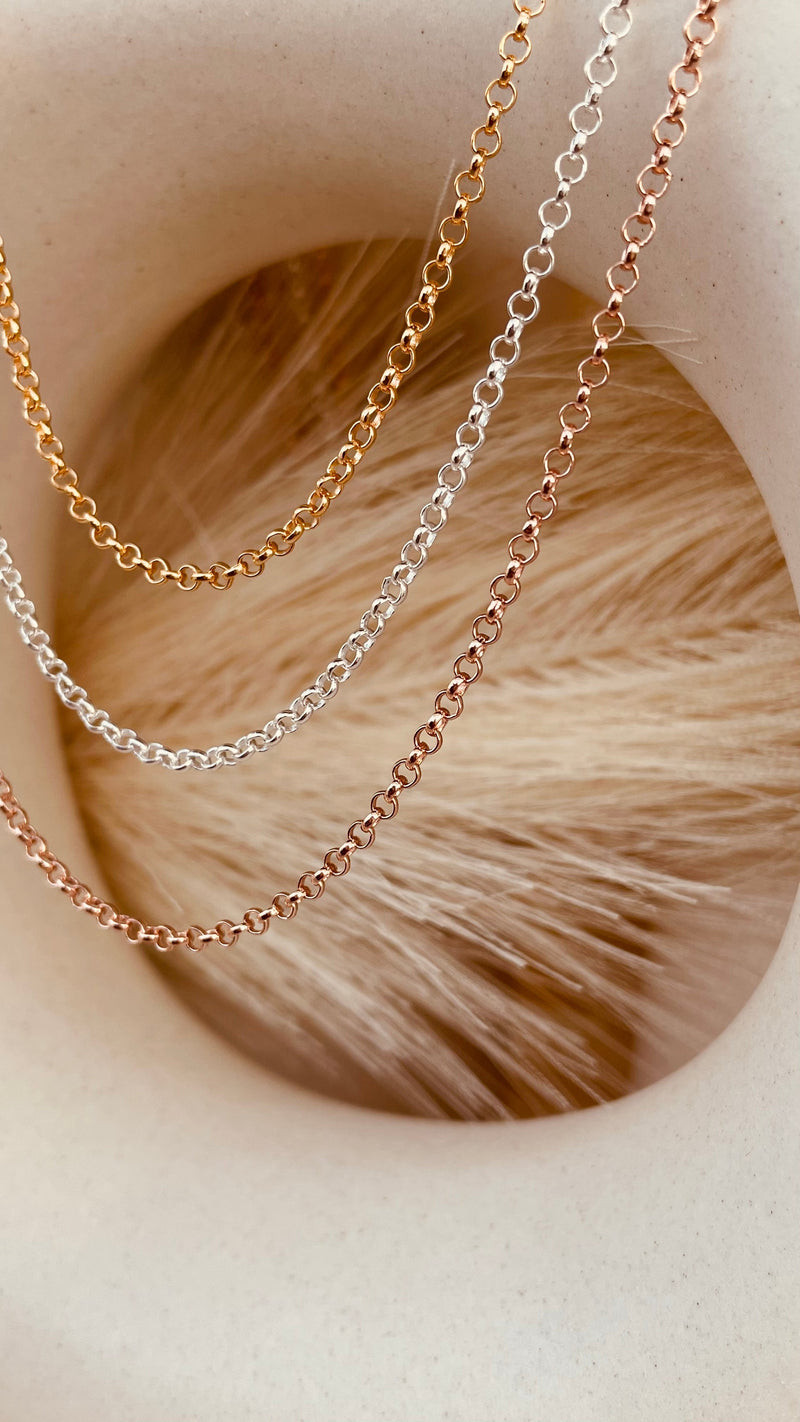 Silver Rolo Chain Necklace