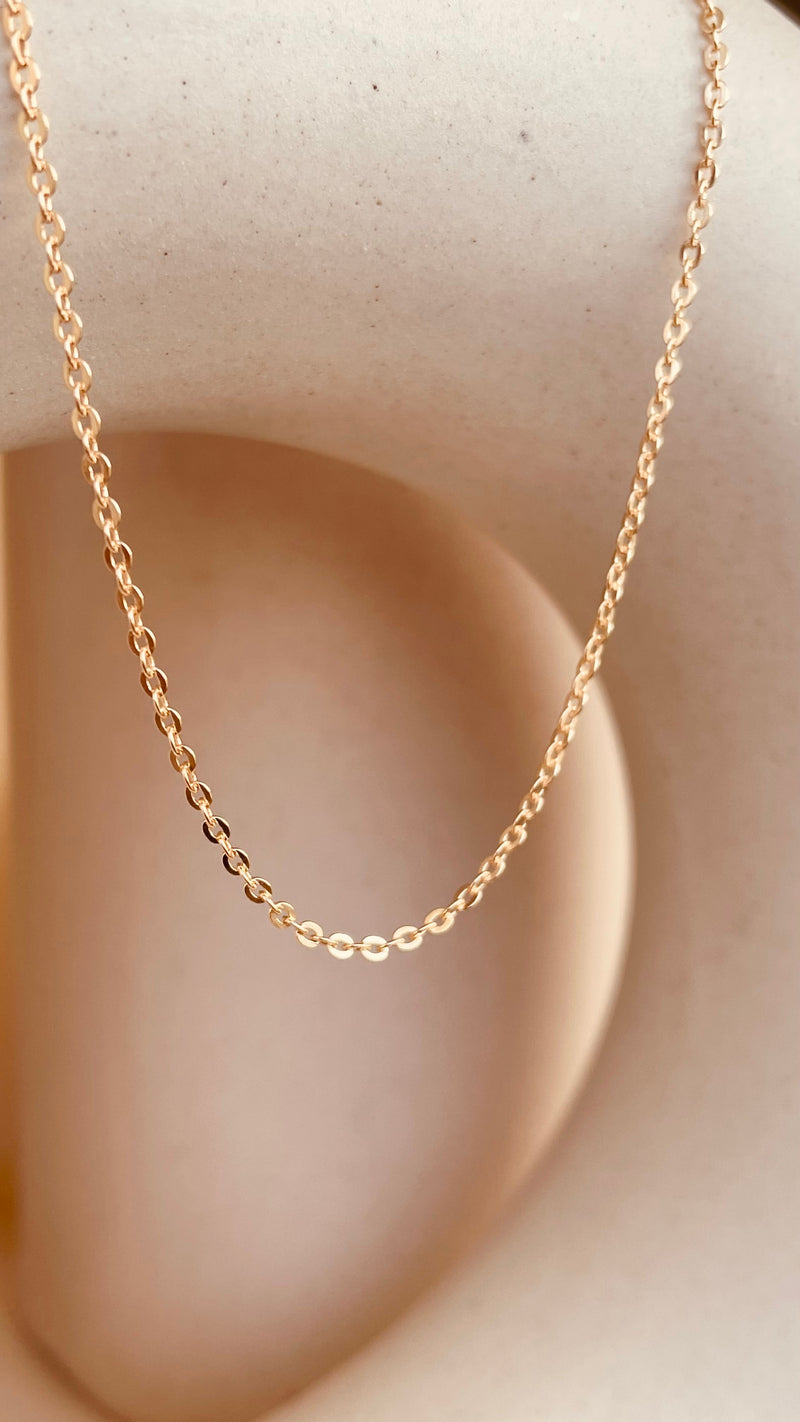 Rose Gold Dainty Shine Sitara Chain Necklace