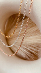 Silver Rolo Chain Necklace - Octonov 