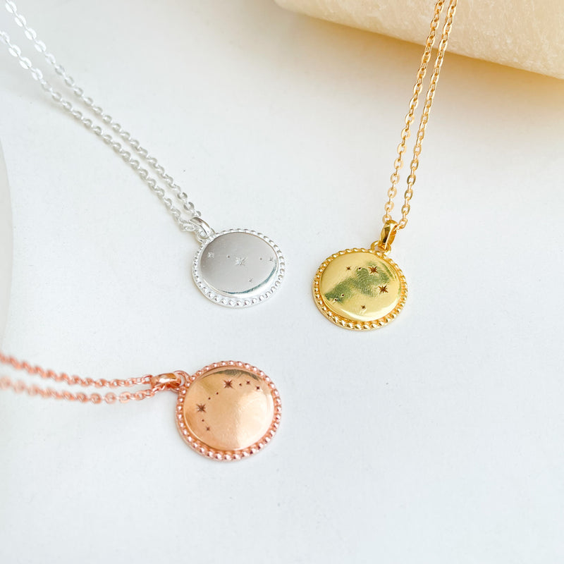 Zodiac Constellation Necklace, Personalised Zodiac Signs Necklace