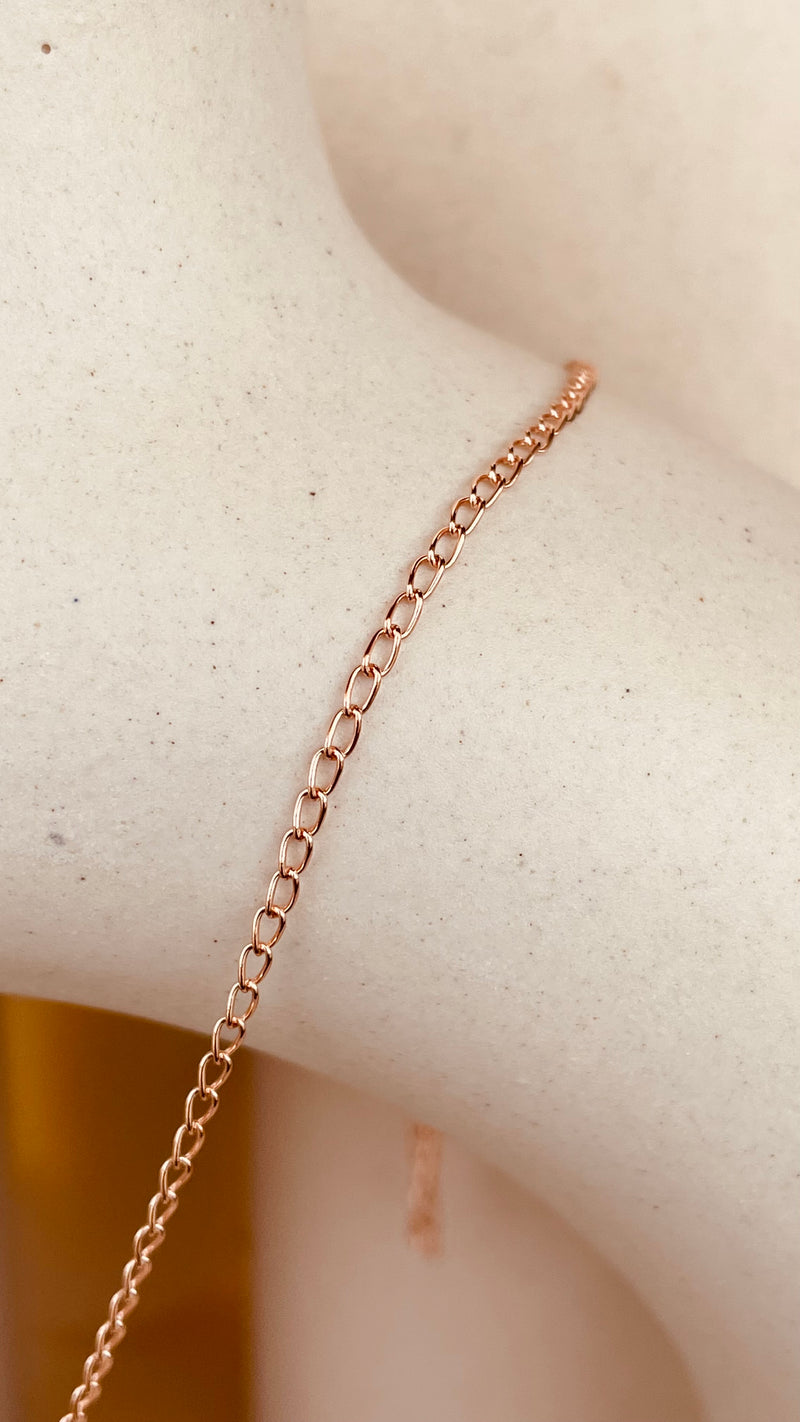 Dainty North Star Necklace with Cable chain