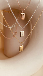 Dainty North Star Necklace with Flat Ball Chain - Octonov 