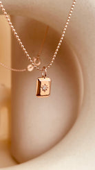 Dainty North Star Necklace with Flat Ball Chain - Octonov 
