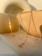 Dash and Dot Paperclip Chain Bracelet - Octonov 