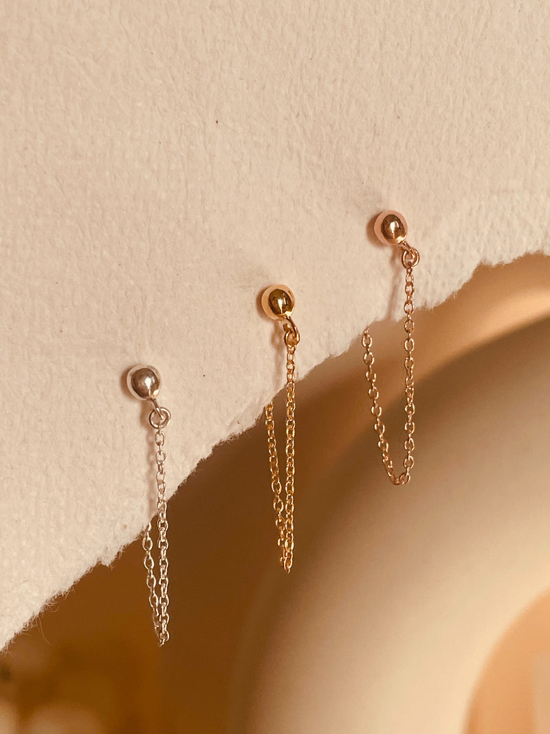 Minimal Pave Chain Studs