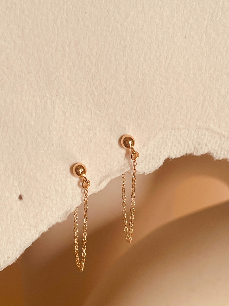 Minimal Pave Chain Studs