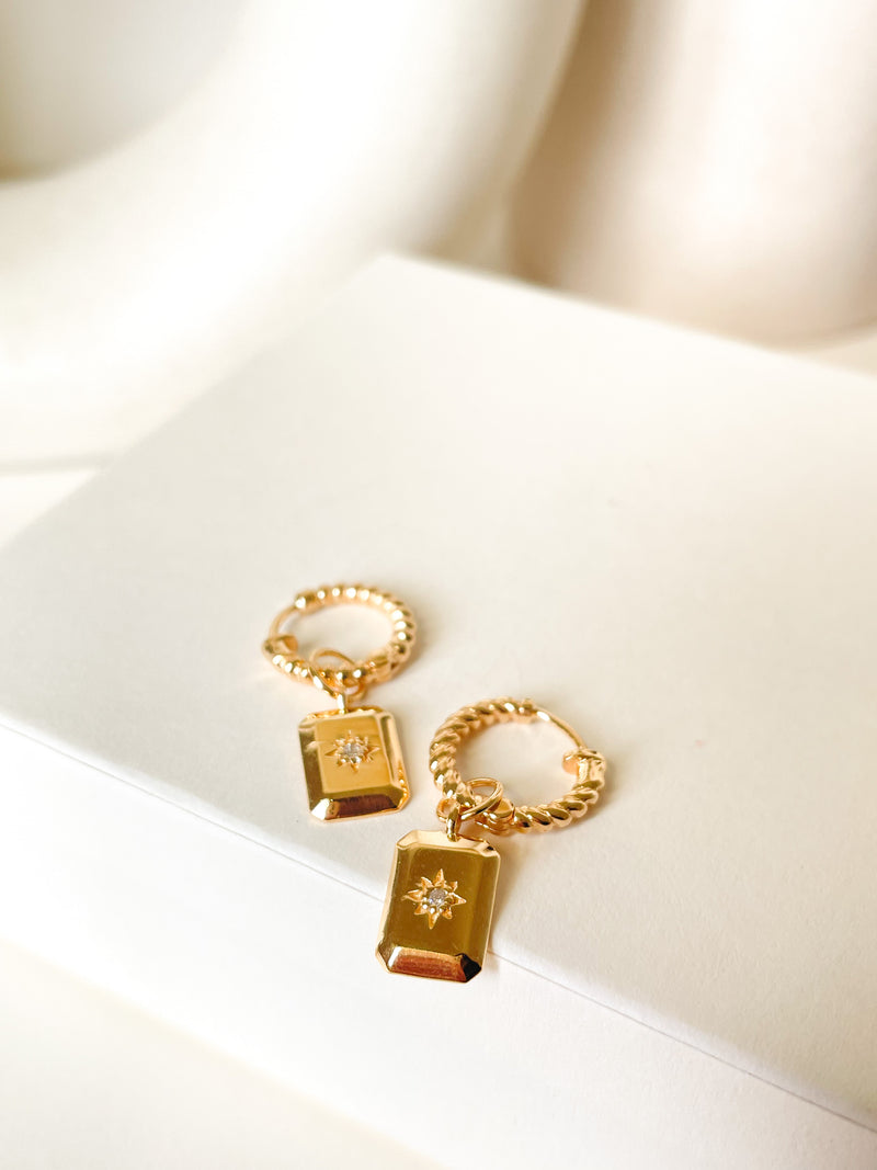 North star Twisted Hoops