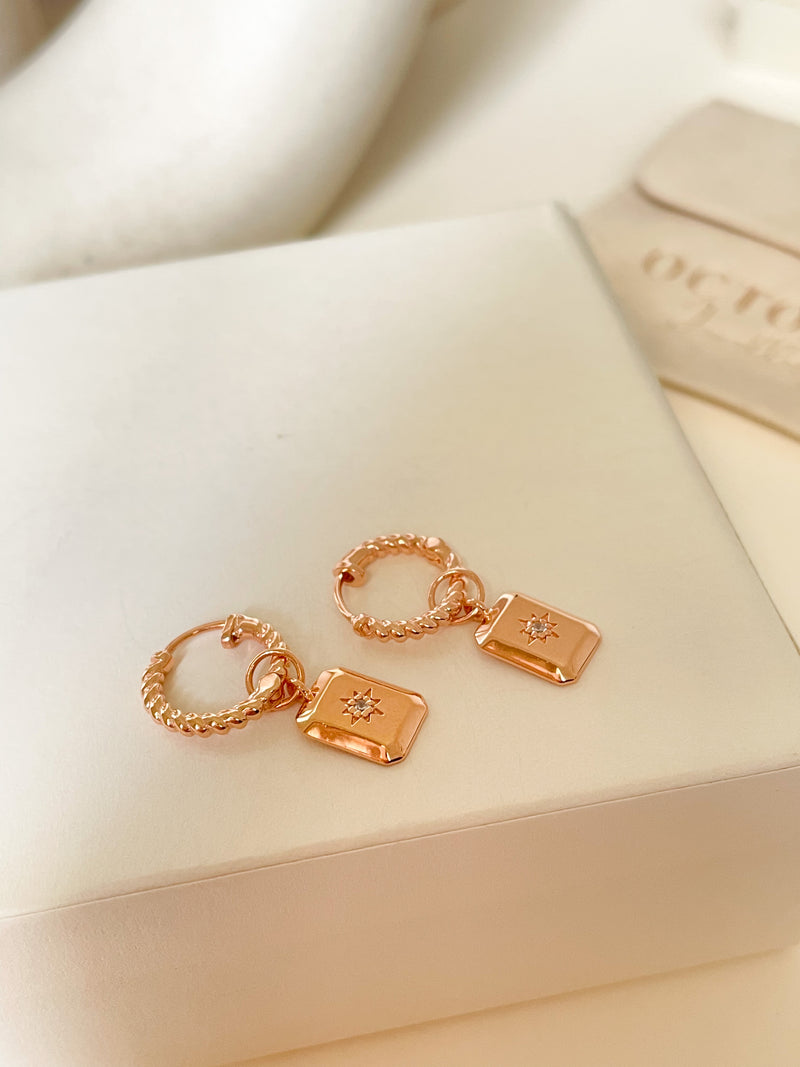 North star Twisted Hoops