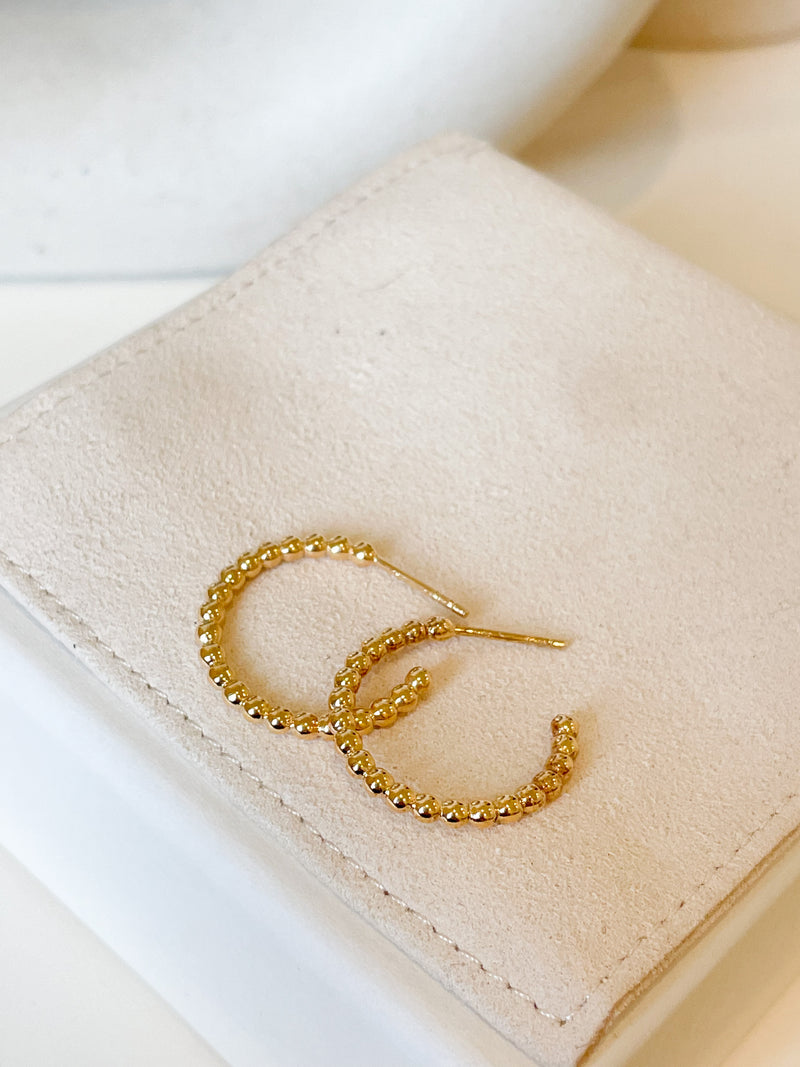 Bubble Dot Classic Hoops