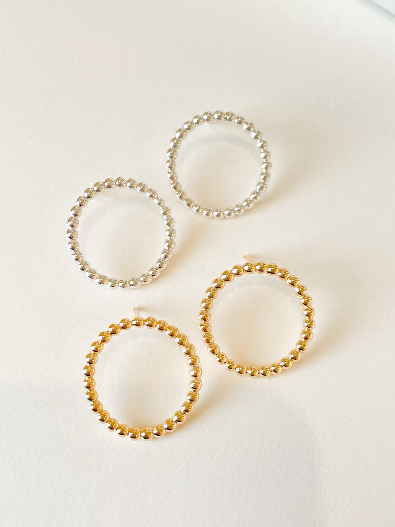 Classic Dotted Statement Studs