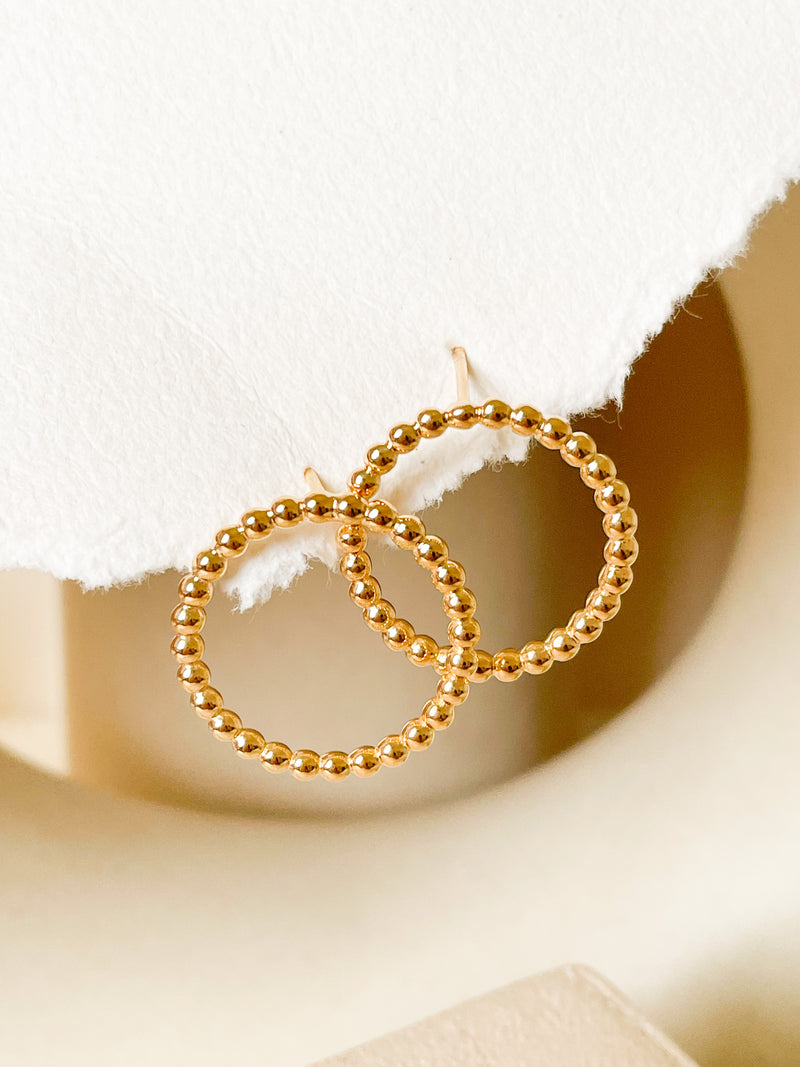 Classic Dotted Statement Studs
