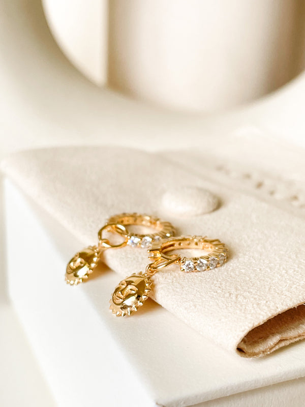 Steller Sun Diamond Huggies