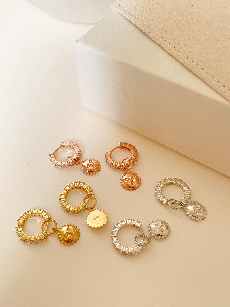 Steller Sun Diamond Huggies