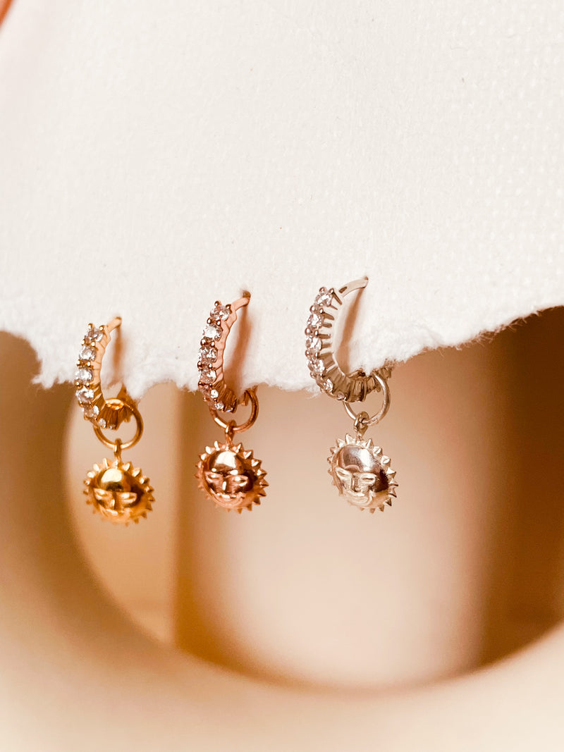 Steller Sun Diamond Huggies